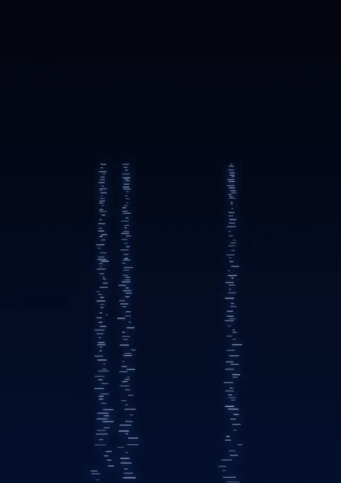 夜の光の筋