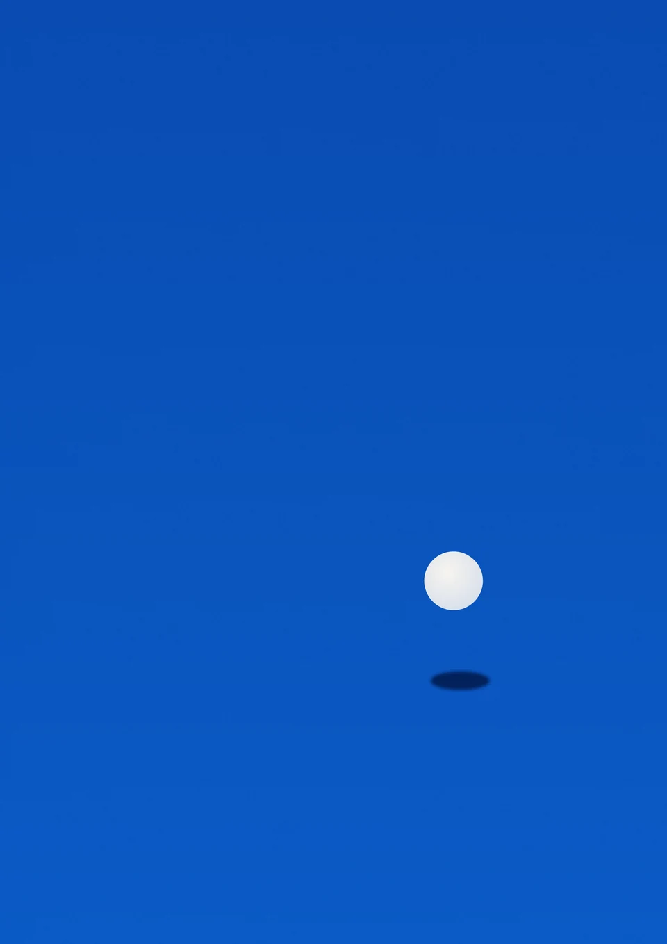 浮く点と影