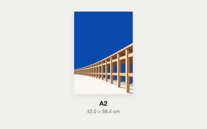 柱のリズムのA3とA2の大きさの比較