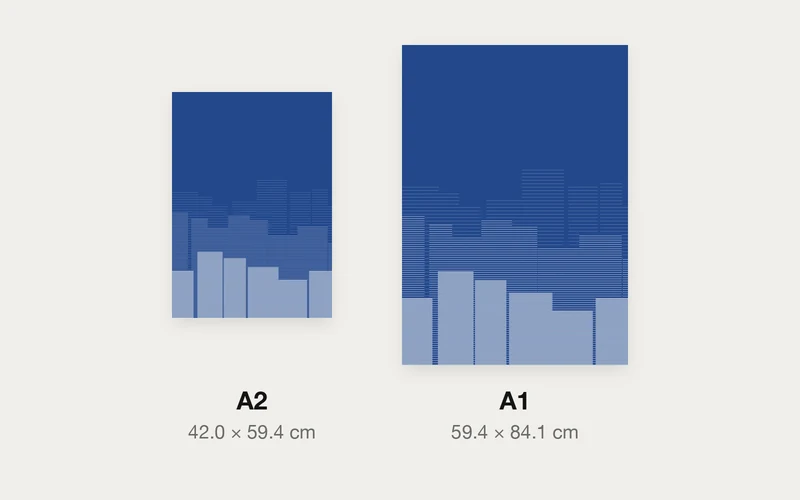 遠いものほど青いのA2とA1の大きさ