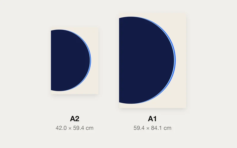 地球の縁の青のA2とA1の大きさ
