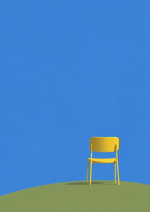 空を見るための椅子