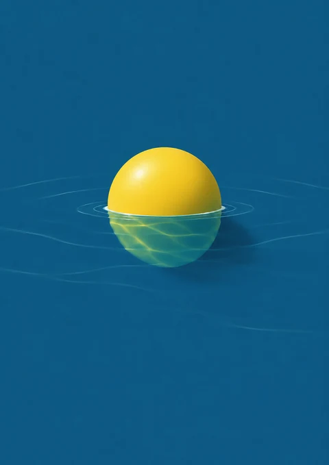 水の線で色が変わる