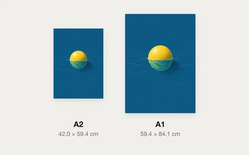 水の線で色が変わるのA2とA1の大きさ