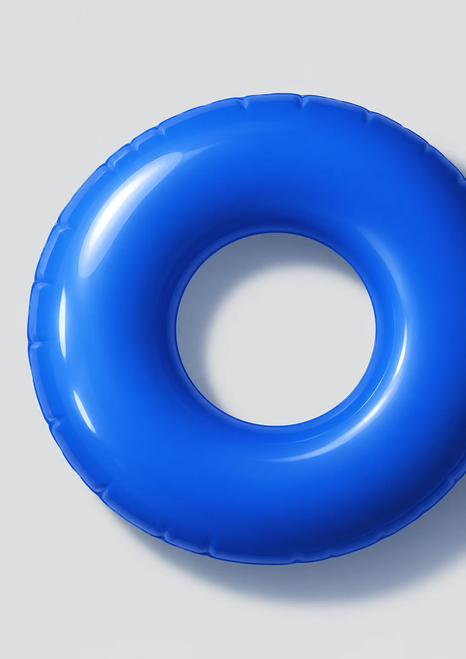 夏の終わりの浮き輪