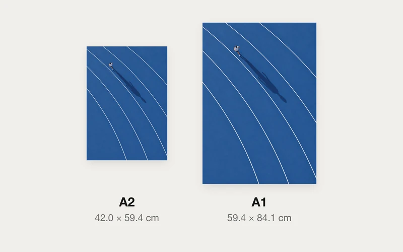 影の方が長いのA2とA1の大きさ
